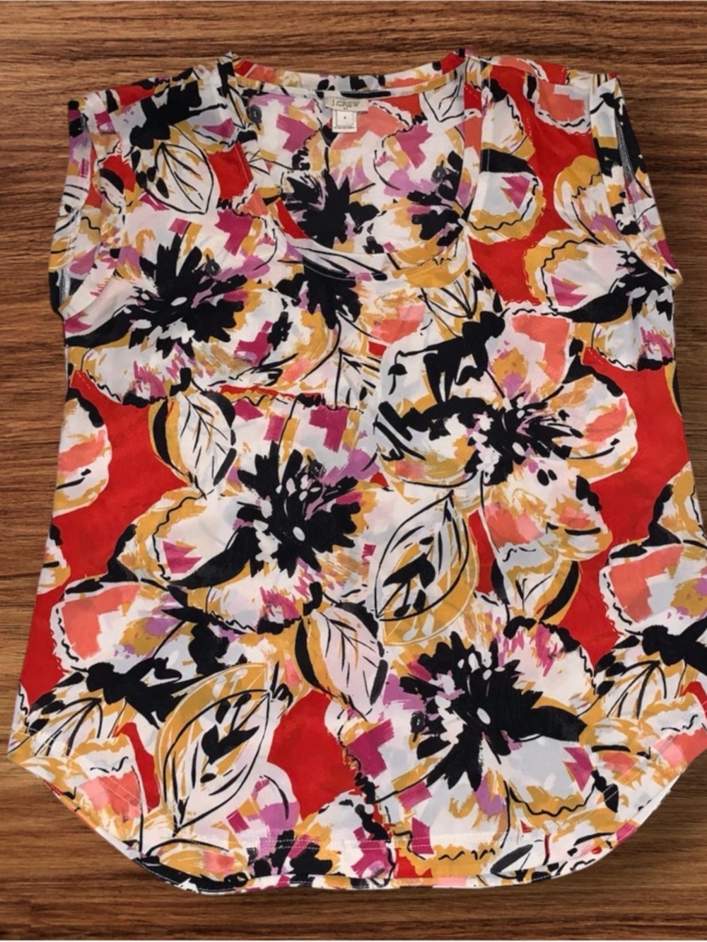 J. Crew Red Multi Floral Women's Shorts